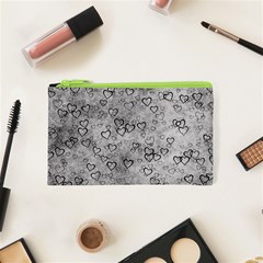 Heart Pattern Cosmetic Bag (xs) by ValentinaDesign