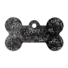 Heart Pattern Dog Tag Bone (one Side)