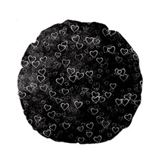 Heart Pattern Standard 15  Premium Round Cushions by ValentinaDesign