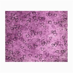 Heart Pattern Small Glasses Cloth (2-side) by ValentinaDesign