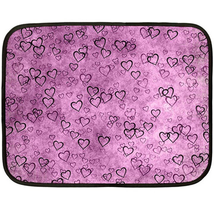 Heart pattern Fleece Blanket (Mini)