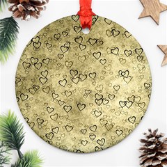 Heart Pattern Ornament (round)