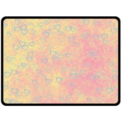 Heart Pattern Double Sided Fleece Blanket (large)  by ValentinaDesign