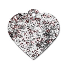 Heart Pattern Dog Tag Heart (one Side)