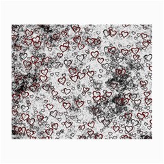 Heart Pattern Small Glasses Cloth (2-side) by ValentinaDesign