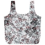 Heart pattern Full Print Recycle Bags (L)  Back