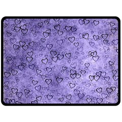 Heart Pattern Double Sided Fleece Blanket (large)  by ValentinaDesign