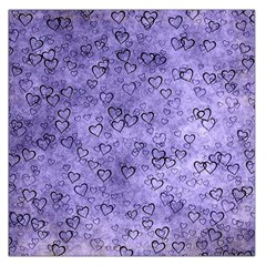 Heart Pattern Large Satin Scarf (square) by ValentinaDesign