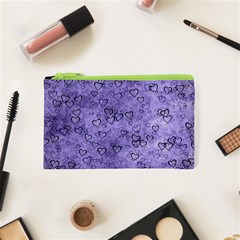 Heart Pattern Cosmetic Bag (xs) by ValentinaDesign