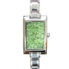 Heart Pattern Rectangle Italian Charm Watch by ValentinaDesign