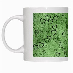 Heart Pattern White Mugs by ValentinaDesign