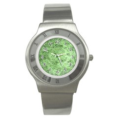 Heart Pattern Stainless Steel Watch by ValentinaDesign