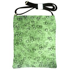 Heart Pattern Shoulder Sling Bags by ValentinaDesign