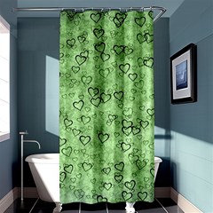 Heart Pattern Shower Curtain 36  X 72  (stall)  by ValentinaDesign