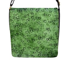 Heart Pattern Flap Messenger Bag (l)  by ValentinaDesign