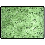 Heart pattern Double Sided Fleece Blanket (Large)  80 x60  Blanket Front