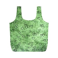 Heart Pattern Full Print Recycle Bags (m)  by ValentinaDesign