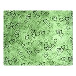 Heart pattern Double Sided Flano Blanket (Large)  80 x60  Blanket Front