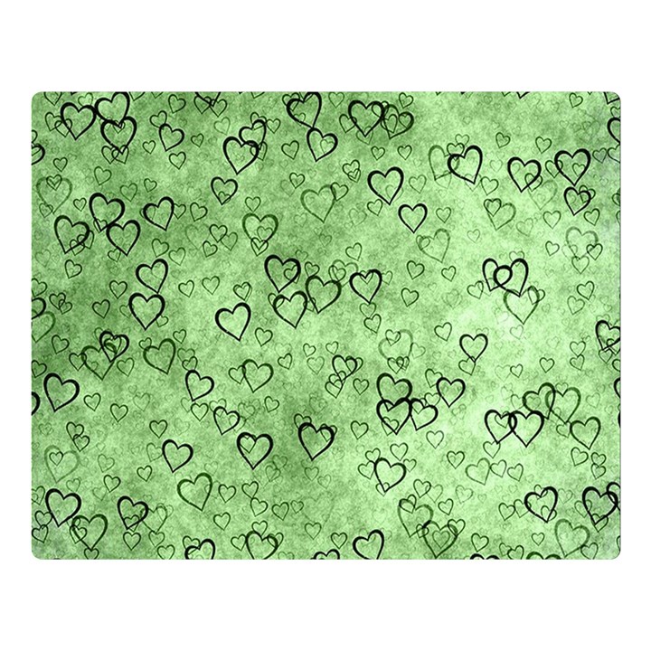 Heart pattern Double Sided Flano Blanket (Large) 