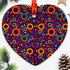 70s Pattern Ornament (heart)