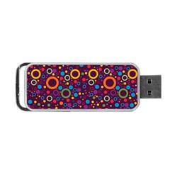 70s Pattern Portable Usb Flash (two Sides) by ValentinaDesign