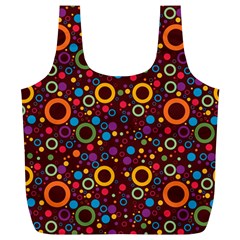 70s Pattern Full Print Recycle Bags (l)  by ValentinaDesign