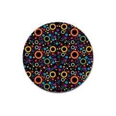 70s Pattern Magnet 3  (round) by ValentinaDesign