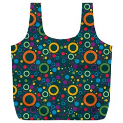 70s Pattern Full Print Recycle Bags (l)  by ValentinaDesign