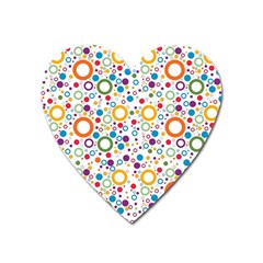 70s Pattern Heart Magnet by ValentinaDesign