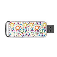 70s Pattern Portable Usb Flash (one Side) by ValentinaDesign