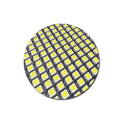 Wafer Size Figure Rubber Round Coaster (4 Pack) 