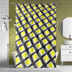 Wafer Size Figure Shower Curtain 48  X 72  (small) 