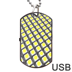 Wafer Size Figure Dog Tag Usb Flash (two Sides)