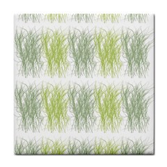 Weeds Grass Green Yellow Leaf Tile Coasters by Mariart