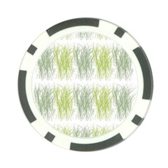 Weeds Grass Green Yellow Leaf Poker Chip Card Guard