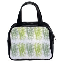 Weeds Grass Green Yellow Leaf Classic Handbags (2 Sides)