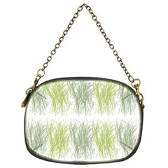 Weeds Grass Green Yellow Leaf Chain Purses (one Side) 