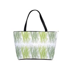 Weeds Grass Green Yellow Leaf Shoulder Handbags by Mariart