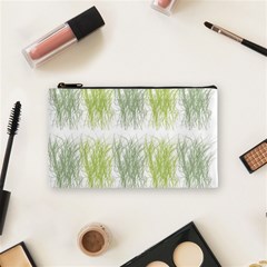 Weeds Grass Green Yellow Leaf Cosmetic Bag (small)  by Mariart