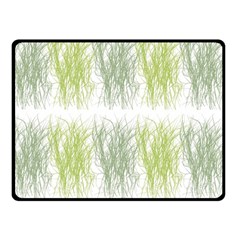 Weeds Grass Green Yellow Leaf Fleece Blanket (small)