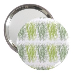 Weeds Grass Green Yellow Leaf 3  Handbag Mirrors by Mariart