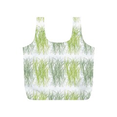 Weeds Grass Green Yellow Leaf Full Print Recycle Bags (s) 