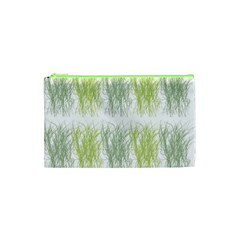 Weeds Grass Green Yellow Leaf Cosmetic Bag (xs) by Mariart