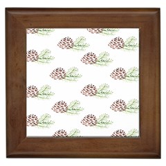 Pinecone Pattern Framed Tiles by Mariart