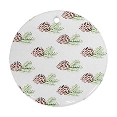 Pinecone Pattern Ornament (round)