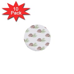 Pinecone Pattern 1  Mini Buttons (10 Pack) 