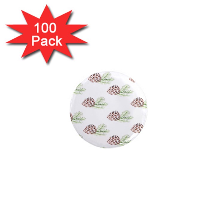 Pinecone Pattern 1  Mini Magnets (100 pack) 