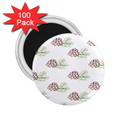 Pinecone Pattern 2 25  Magnets (100 Pack) 