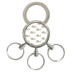 Pinecone Pattern 3-ring Key Chains