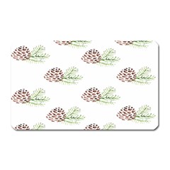 Pinecone Pattern Magnet (rectangular) by Mariart